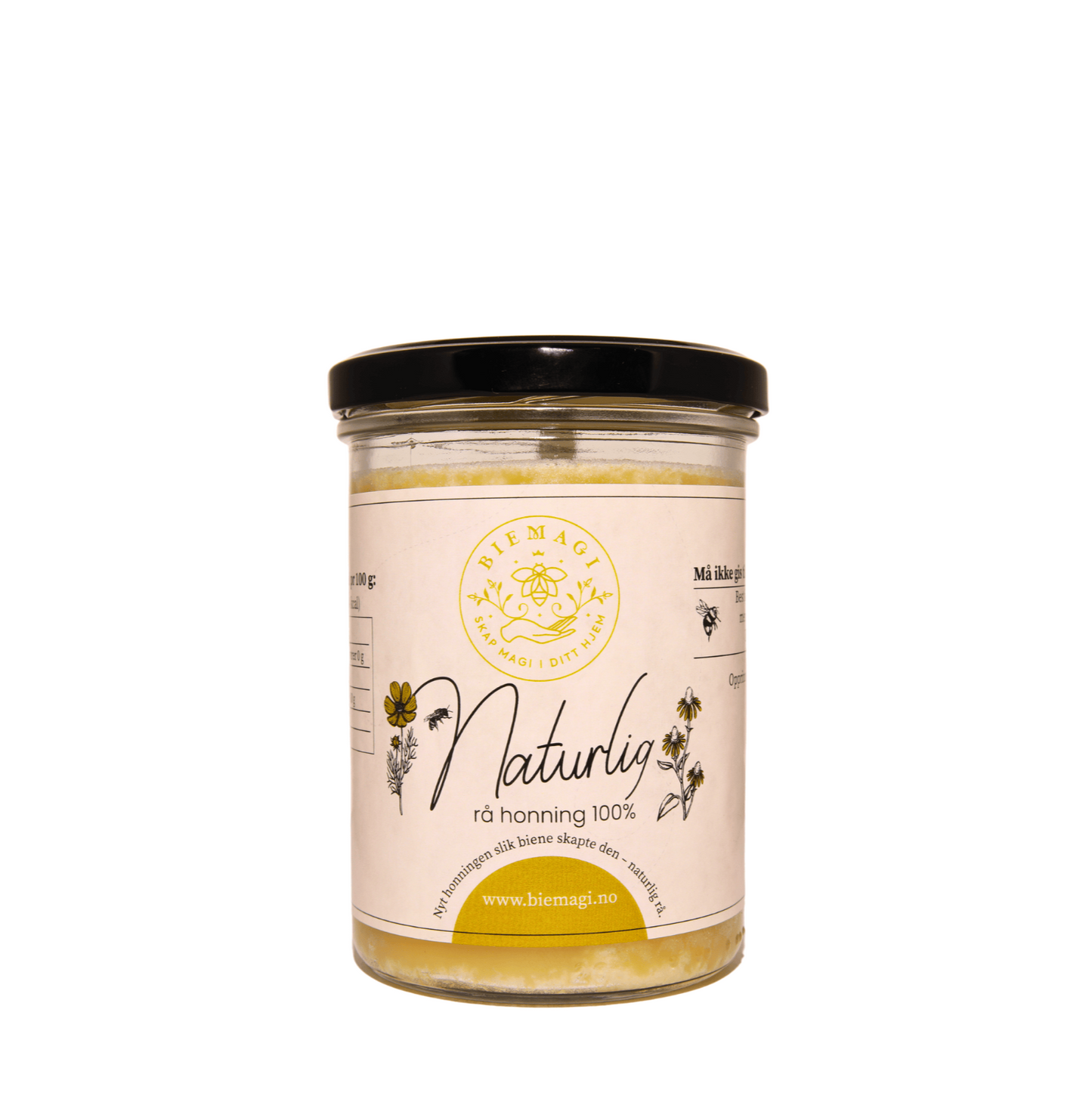 Naturlig rå honning 500g