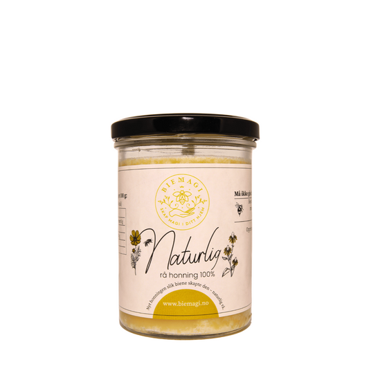 Naturlig rå honning 500g