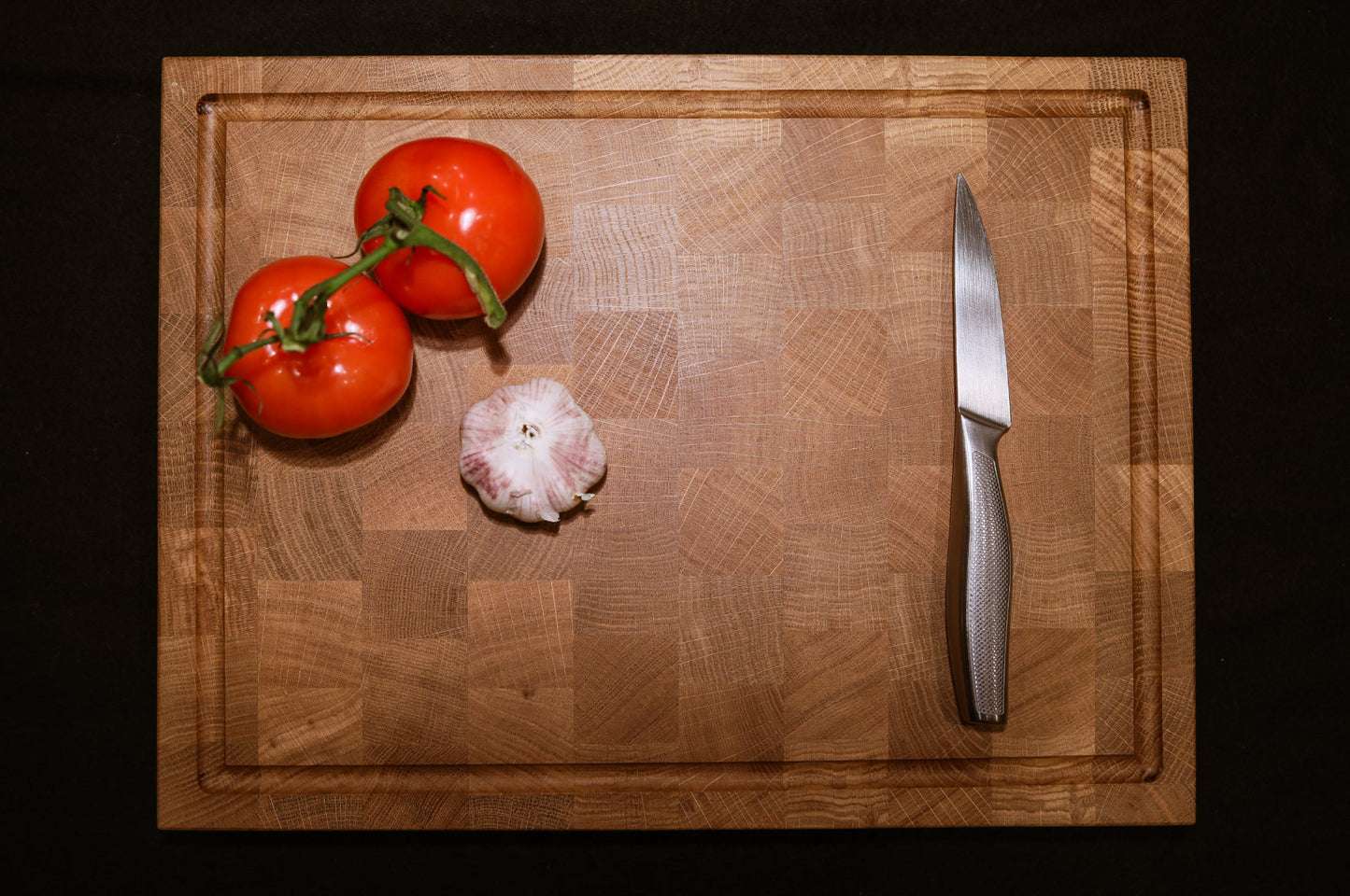 Skjærebrett i eik med rille – Biemagi nr. 4